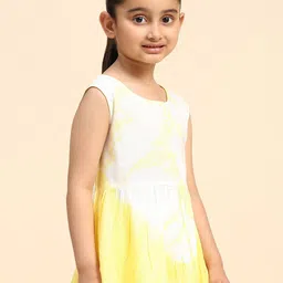 Maaesa Tie & Dye Round Neck Gathered Empire Top image 5