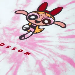 Powerpuff Girls by Kook N Keech Dyed Drop-Shoulder Sleeves Pure Cotton T-shirt image 2