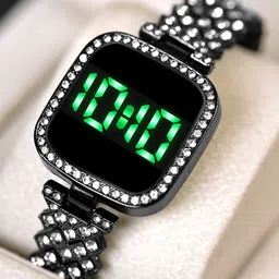 SWADESI STUFF Women Dial & Straps Digital Automatic Watch SDS 154 SQUARE BLACK-image-27