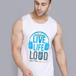 SLOWLORIS Printed Innerwear Gym Vest SL26 LOUD WHITE-picture-35