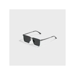 SAM AND MARSHALL AZIEL 400UV Protection Polarized Rectangle Shape Black Lens Sunglasses image 1