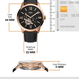 Fossil Men Black Analogue Watch ME3170 image 2