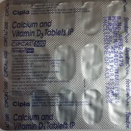 cipcal d3 Cipcal-500, Calcium with Vitamin D3 Tablets, 60 Tablets image 3