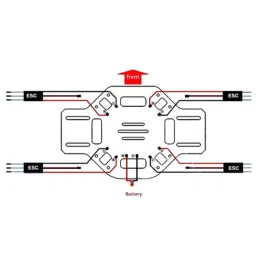 Ready to Sky Q450 Quadcopter Frame – PCB Version Frame Kit with Integrated PCB image 5