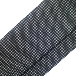Combo Pack of 2 Unstiched Multicolor Black checked & Solid White Formal Shirt Fabric Dress Material for Men's/Boy's Fashion, Size - 2.50 Meter Each image 3