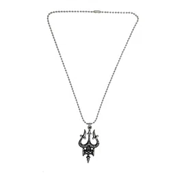 beautivia Damaru Trishul Locket Pendant for Men and Women image 1