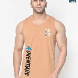 SLOWLORIS Pack Of 2 Printed Gym Innerwear Vests SL26 COMBO (LOUD OLIVE) (ADV RUST) image 1
