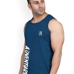 SLOWLORIS Pack Of 2 Printed Gym Innerwear Vests SL26 COMBO (LOUD OLIVE) (ADV PEACOCK) image 3