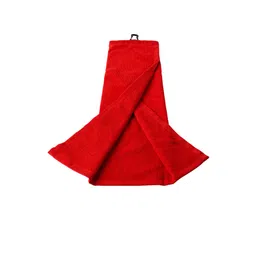 Inesis By Decathlon Red Solid Tri-Fold Golf Towel-image-61