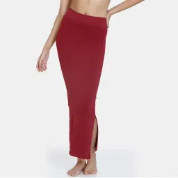 Zivame Seamless All Day Mermaid Saree Shapewear - Maroon-picture-37