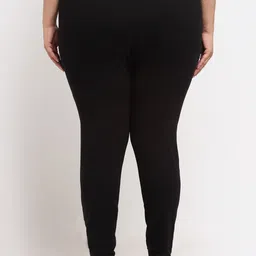 TAG 7 PLUS Women Pack Of 2 Solid Plus Size Ankle-Length Leggings image 4