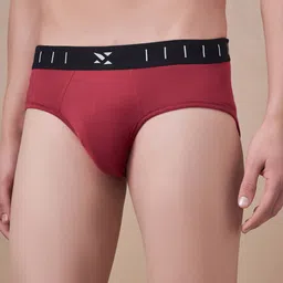 Masch Sports Anti Microbial Basic Briefs BRF-1-SOL-EI-RED image 5