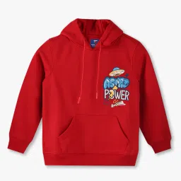 kb teamspirit trends select Boys Typographic Print Hoodie with Kangroo Pocket image 1