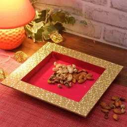 aapno rajasthan Embellished Wooden Tray image 1