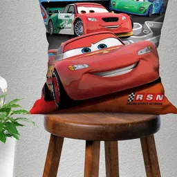 athom living Printed Cushion Cover with Zip Closure image 1