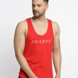 friskers Typographic Print Sleeveless Vest image 1