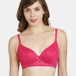 rosaline Padded Non-Wired Medium Coverage Lace Bra image 1