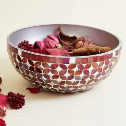 home centre Round Shape Glass Potpourri Bowl image 1