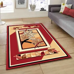 presto Floral Pattern Rectangular Carpet image 1