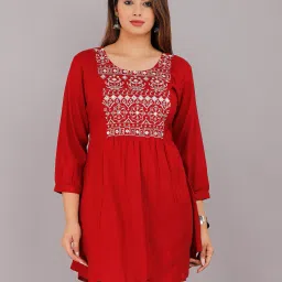jyoti Embroidered Round-Neck Tunic image 1