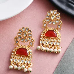 silvermerc designs Stone-Studded Dangler Earrings image 1
