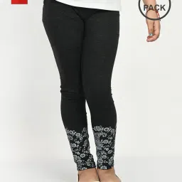 indiweaves Pack of 2 Floral Print Leggings image 1