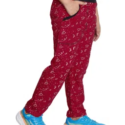 indiweaves Floral Print Straight Track Pants image 1