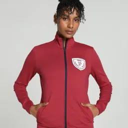 puma Brand Print Regular Fit Zip-Front Sweatshirt image 1