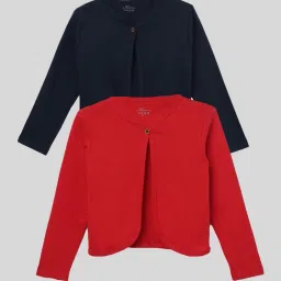 kryptic Pack of 2 Girl Front Open Shrugs with Full-Length Sleeves image 1