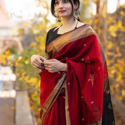 bermondsey Women Banarasi Saree with Contrast Border image 1