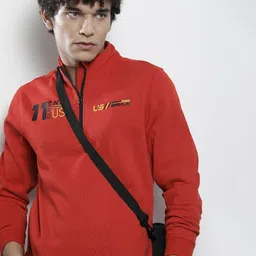 the indian garage co Typographic Print Sweatshirt with Insert Pockets image 1