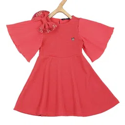 allen solly A-Line Dress with Bow Accent image 1