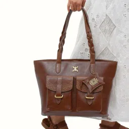 hidesign Leather Tote Bag with Double Handles image 1