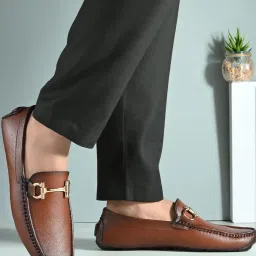 hirel's Men Square-Toe Slip-On Loafers image 1