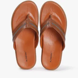 altheory by azorte Men Brand Print Thong-Strap Flip-Flops image 1