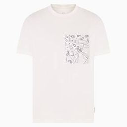armani exchange Men Paisley Print Regular Fit Cotton Crew-Neck T-Shirt-picture-43