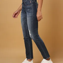 superdry Camellia Whiskered Heavily Distressed Slim Jeans image 2