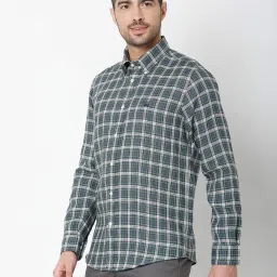 brooks brothers Checked Shirt with Logo Embroidered image 2