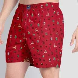 brucewane Men Printed Boxers with Insert Pockets image 2