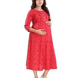 mamma's maternity Geometric A-line Dress image 2