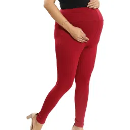 mamma's maternity Women Full Length Leggings with Elasticated Waist image 2