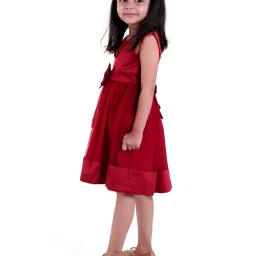 tior Fit & Flare Dress with Bow Applique image 2