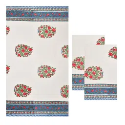 mafatlal Floral Print Cotton Towel Sets image 2