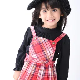 beebay Checked Sleeveless Fit & Flare Dress image 2