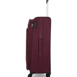 aristocrat Men Striped Small Trolley Bag image 2