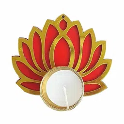 v fashion jewellery Set of 8 Lotus Design Candle Holders image 2