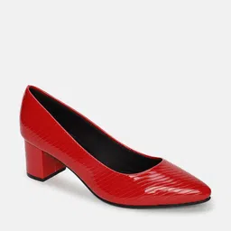 marc loire Chevron Pattern Pointed-Toe Pumps image 2