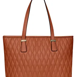 accessorize london Quilted Tote Bag with Zip Closure image 2
