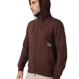 ea7 emporio armani Large Contrast Logo Print on Back Hoodie image 2