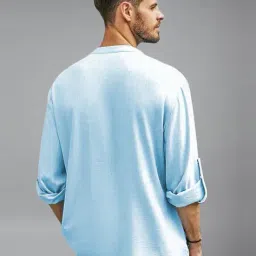 apektra Men Slim Fit Short Kurta with Curved Hem image 2